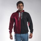 OVERCOMERS HOODIE BI-COLOR RED WINE FOR MEN