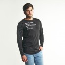 KNOWLEDGE IS THE DOWNPAYMENT OF SUCCESS MENS LONG SLEEVE SHIRT BLACK