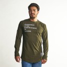 KNOWLEDGE IS THE DOWNPAYMENT OF SUCCESS MENS LONG SLEEVE SHIRT GREEN