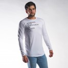 KNOWLEDGE IS THE DOWNPAYMENT OF SUCCESS MENS LONG SLEEVE SHIRT WHITE