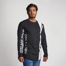 YOU ARE UNSTOPPABLE  MENS LONG SLEEVE SHIRT BLACK